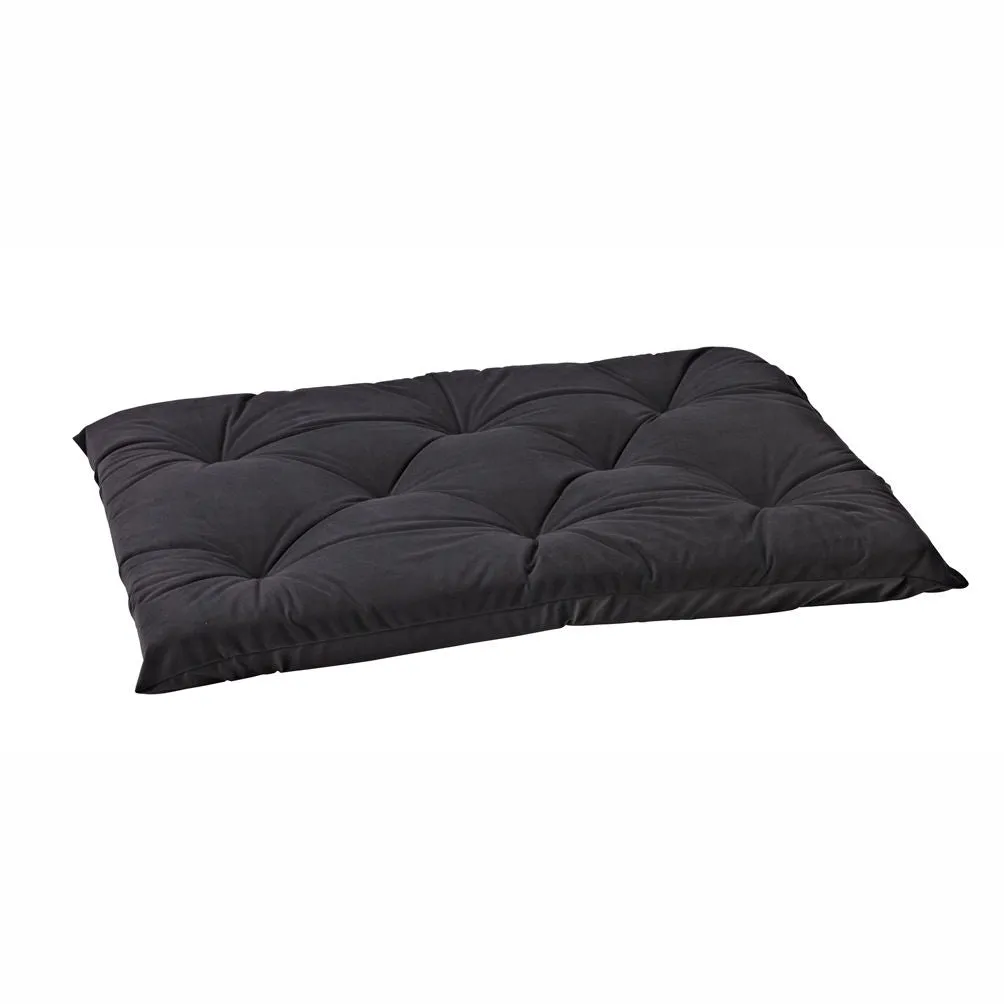 Ash Microvelvet Tufted Cushion Dog Crate Mat
