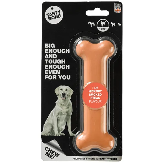 TastyBone Hickory Smoked Steak Flavour Nylon Bone for Dogs