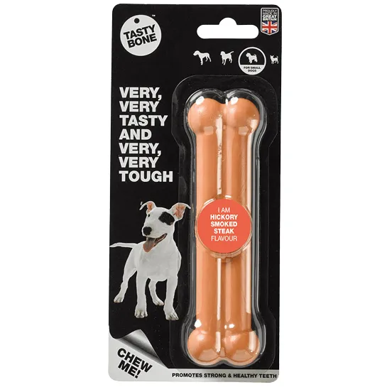 TastyBone Hickory Smoked Steak Flavour Nylon Bone for Dogs
